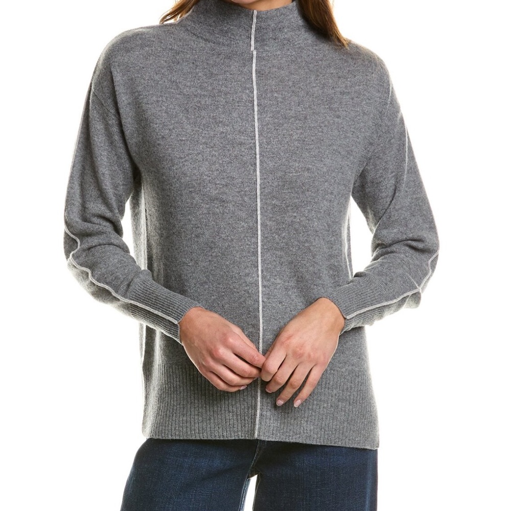 InCashmere Mock Turtleneck Sweater NWT